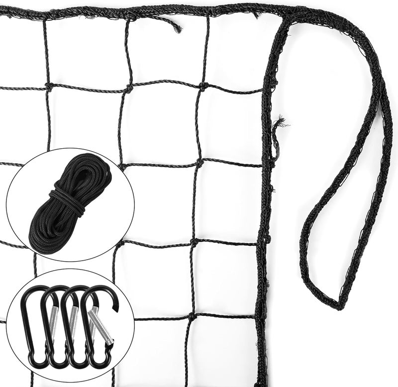 Tottist Baseball & Softball Practice Nets Backstop Barrier - Sizes 10x20 FT, 10x15 FT, 10x10 FT - Heavy Duty Nylon Training Net for Batting Cage, Backyard - 33FT Rope & Safety Key Chains - Image 1